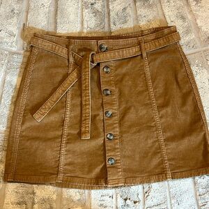 Corduroy mini skirt